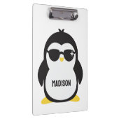 Aangepaste naam coole pinguïn klembord (Rechts)