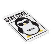 Aangepaste naam coole pinguïn magneet (Rechterzijde)