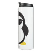 Aangepaste naam coole pinguïn thermosbeker (Geroteerd rechts)