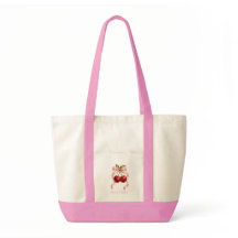 Aangepaste naam Coquette Cherry lint boog boodscha