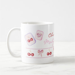 Aangepaste naam Coquette Mahjong Brandstof Roze St Koffiemok