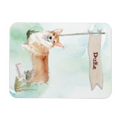 Aangepaste Naam Corgi Huisdier Hond Magneet (Horizontaal)