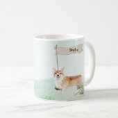 Aangepaste naam Corgi Pet Dog Koffiemok (Voorkant rechts)