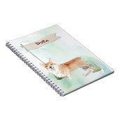 Aangepaste naam Corgi Pet Dog Notitieboek (Rechterzijde)
