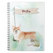Aangepaste naam Corgi Pet Dog Notitieboek (Voorkant)