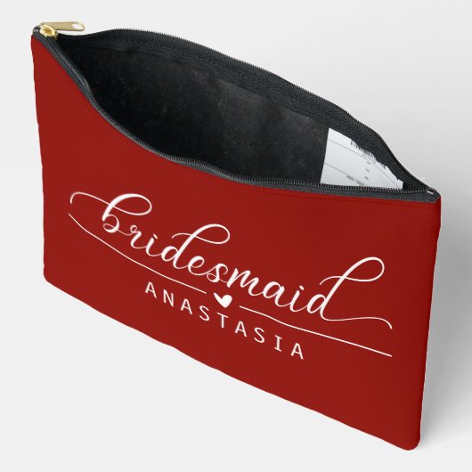 Aangepaste Naam Cosmetische Pouch, Vrijgezellenfee Etui (Open)