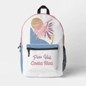 Aangepaste naam Costa Rica Motto Pura Vida Bedrukte Rugzak (Voorkant)