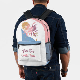 Aangepaste naam Costa Rica Motto Pura Vida Bedrukte Rugzak