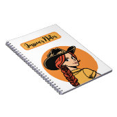 Aangepaste Naam Cowgirl Gepersonaliseerd Notitiebo Notitieboek (Rechterzijde)