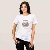 Aangepaste naam Cozy leeshoek Comfort Kleuren Tri-Blend Shirt (Voorkant volledig)