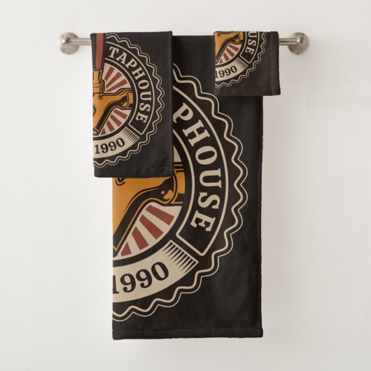 Aangepaste naam Craft Beer Taphouse Brewery Bar Bad Handdoek (Insitu)