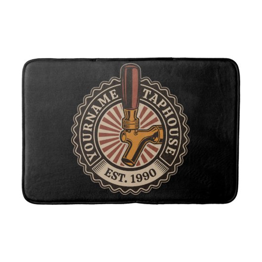 Aangepaste naam Craft Beer Taphouse Brewery Bar Badmat (Voorkant)