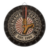 Aangepaste naam Craft Beer Taphouse Brewery Bar Dartbord (Voorkant)