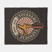Aangepaste naam Craft Beer Taphouse Brewery Bar Fleece Deken (Voorkant (Horizontaal))