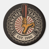 Aangepaste naam Craft Beer Taphouse Brewery Bar Magneet (Voorkant)