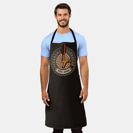 Aangepaste naam Craft Beer Taphouse Brewery Bar Schort (Gedragen)