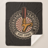 Aangepaste naam Craft Beer Taphouse Brewery Bar Sherpa Deken (Voorkant)