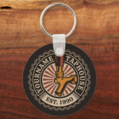 Aangepaste naam Craft Beer Taphouse Brewery Bar Sleutelhanger (Voorkant)