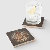 Aangepaste naam Craft Beer Taphouse Brewery Bar Stenen Onderzetter (Zijkant)