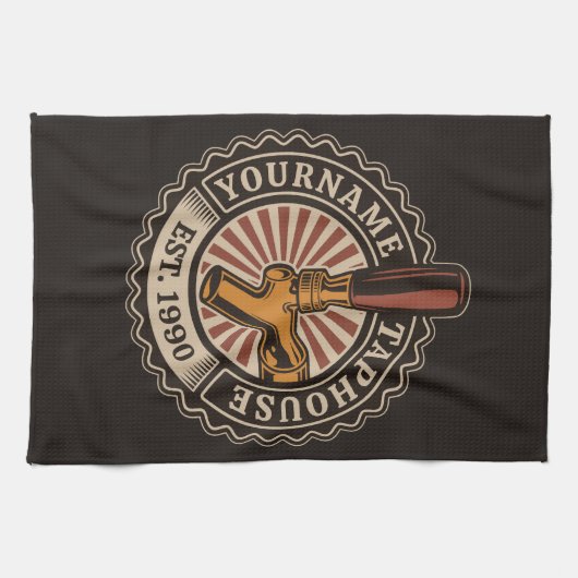 Aangepaste naam Craft Beer Taphouse Brewery Bar Theedoek (Horizontaal)