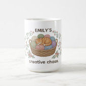 Aangepaste naam Creatieve Chaos Kat Comfort Kleure Koffiemok (Center)