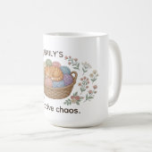 Aangepaste naam Creatieve Chaos Kat Comfort Kleure Koffiemok (Voorkant rechts)