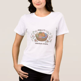 Aangepaste naam Creative Chaos Kat Comfort Kleuren Tri-Blend Shirt