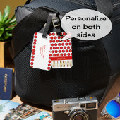 Aangepaste naam cricket-concept bagagelabel