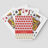 Aangepaste naam cricket-concept pokerkaarten (Achterkant)