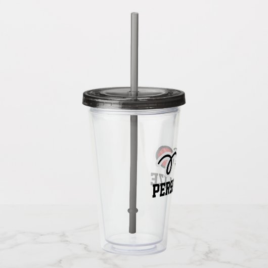Aangepaste naam cricketspeler acryltumglas acryl drinkbeker (Rechts)