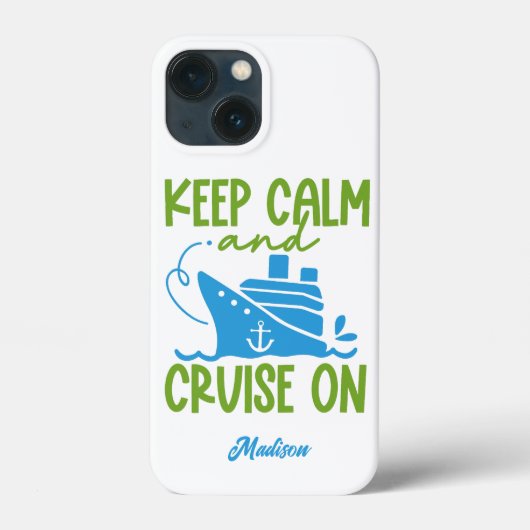 Aangepaste naam cruise Keep Calm Case-Mate iPhone Case (Achterkant)