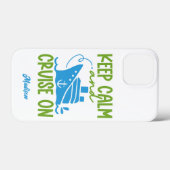 Aangepaste naam cruise Keep Calm Case-Mate iPhone Case (Achterkant (horizontaal))