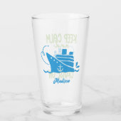 Aangepaste naam cruise Keep Calm Glas (Achterkant)