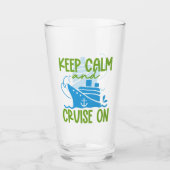 Aangepaste naam cruise Keep Calm Glas (Voorkant)