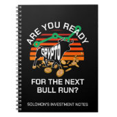 Aangepaste naam CRYPTO BULL RUN Ben je klaar Bitco Notitieboek (Voorkant)