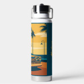 Aangepaste naam Cuba Auto Illustratie Waterfles (Achterkant)