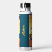 Aangepaste naam Cuba Auto Illustratie Waterfles (Rechts)