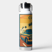 Aangepaste naam Cuba Auto Illustratie Waterfles (Voorkant)