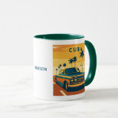 Aangepaste naam Cuba Illustratie Mok (Voorkant rechts)