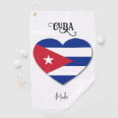 Aangepaste naam Cuba Love Golfhanddoek (Insitu)