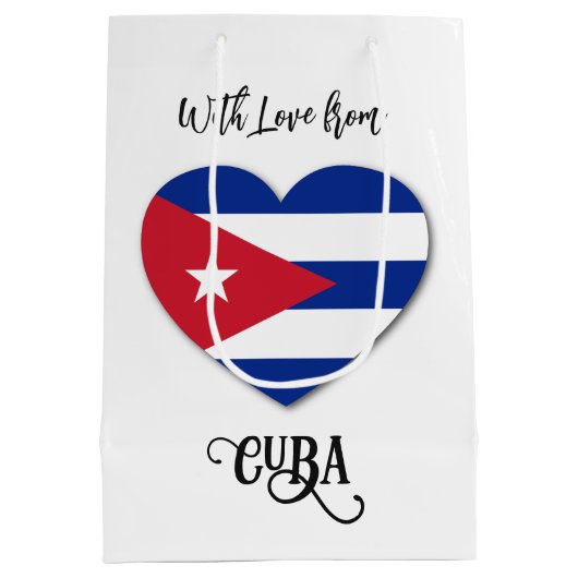 Aangepaste naam Cuba Love Medium Cadeauzakje (Achterkant)