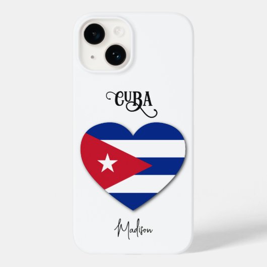 Aangepaste naam Cuba Love-telefoongesprekken Case-Mate iPhone Case (Achterkant)