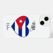 Aangepaste naam Cuba Love-telefoongesprekken Case-Mate iPhone Case (Achterkant (horizontaal))