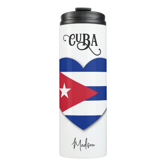 Aangepaste naam Cuba Love Thermosbeker (Voorkant)