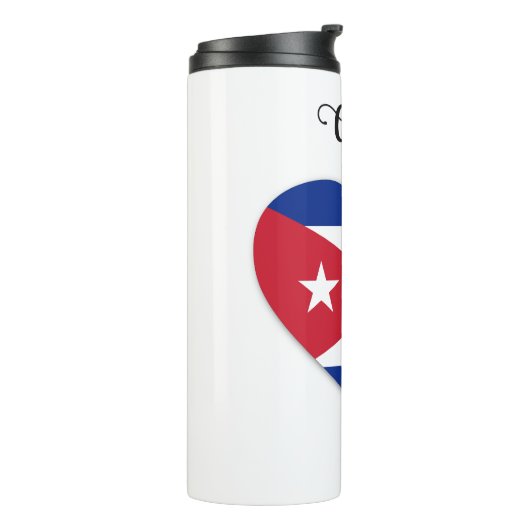Aangepaste naam Cuba Love Thermosbeker (Gedraaid links)