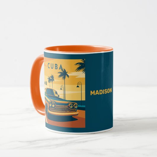 Aangepaste naam Cuba Mok (Voorkant links)