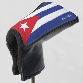 Aangepaste naam Cuba-vlag Golfheadcover (3/4 voorkant)