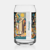 Aangepaste naam Cubist Malaga Blikvorm Glas (Voorkant)