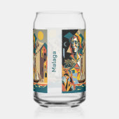 Aangepaste naam Cubist Malaga Blikvorm Glas (Rechts)