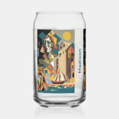 Aangepaste naam Cubist Malaga Blikvorm Glas (Links)